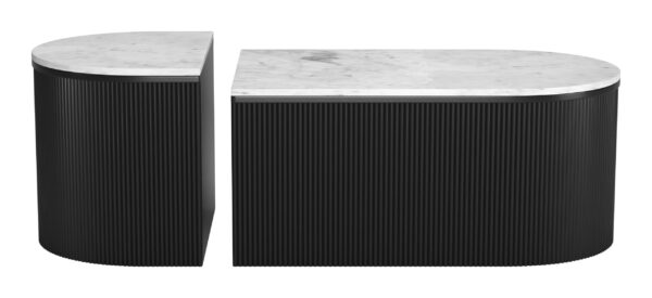 Ormara Coffee Table Set White & Black 109920 - Image 4