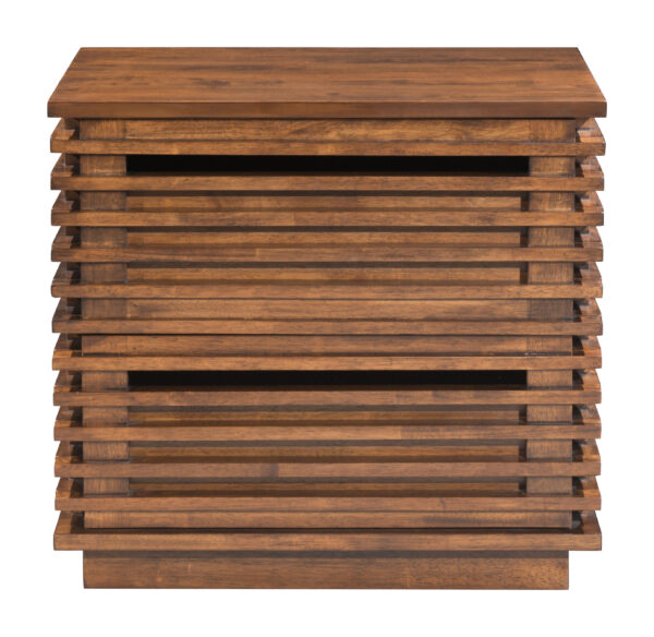 Linea End Table Walnut 110880 - Image 4