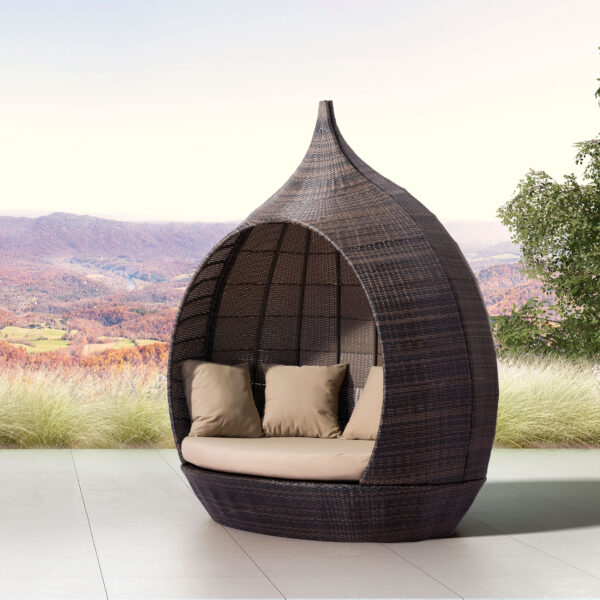 Martinique Beach Daybed Brown & Beige 703632 - Image 5