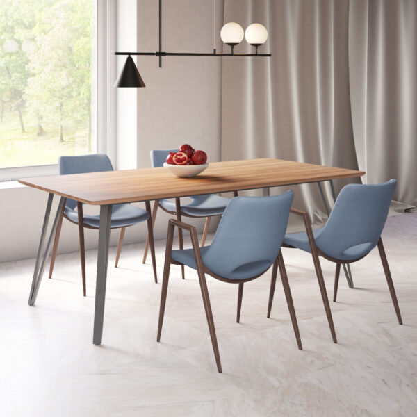 Desi Dining Chair Walnut (set of 2) - Image 4