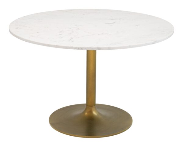Ithaca Dining Table White & Gold 101845 - Image 5