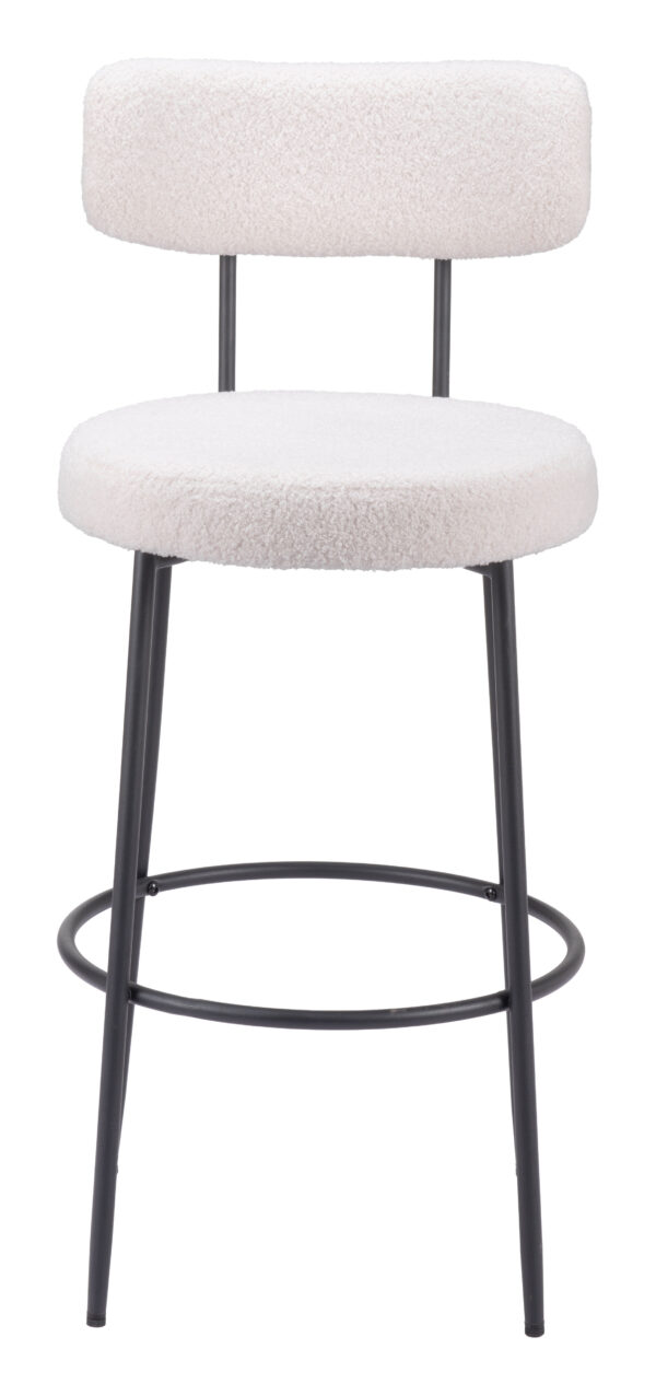 Blanca Barstool Ivory 109740 (set of 2) - Image 5