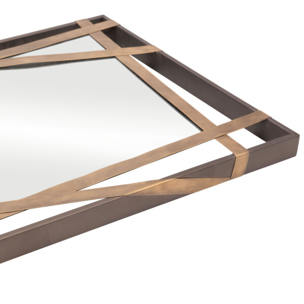 Tolix Mirror Antique Gold & Black A12255 - Image 5