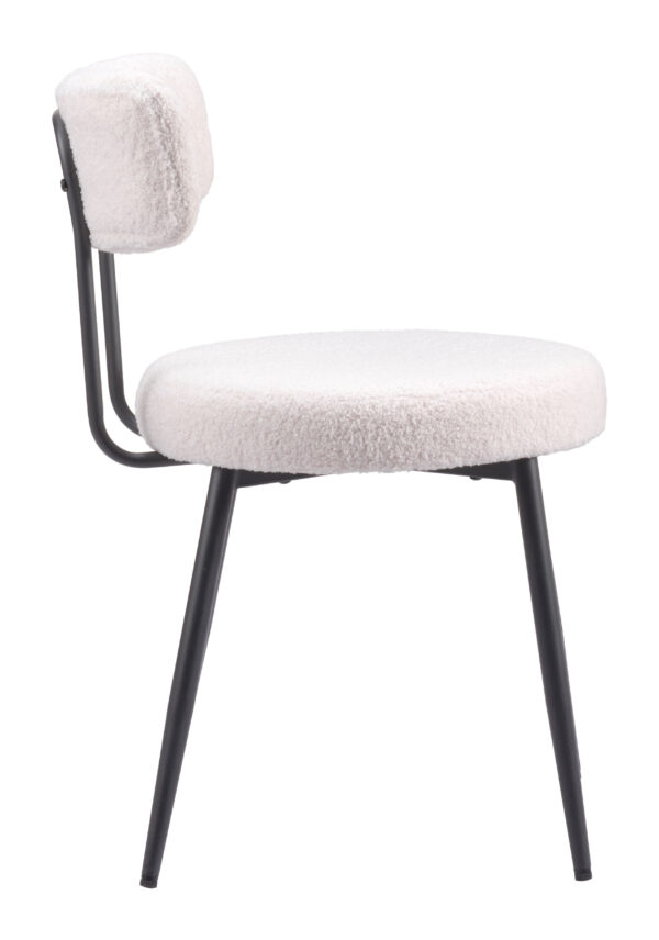 Blanca Dining Chair Ivory 109738 (set of 2) - Image 5