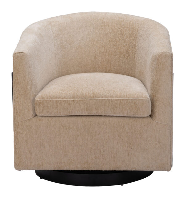 Hanko Swivel Chair Golden Beige 110009 - Image 5