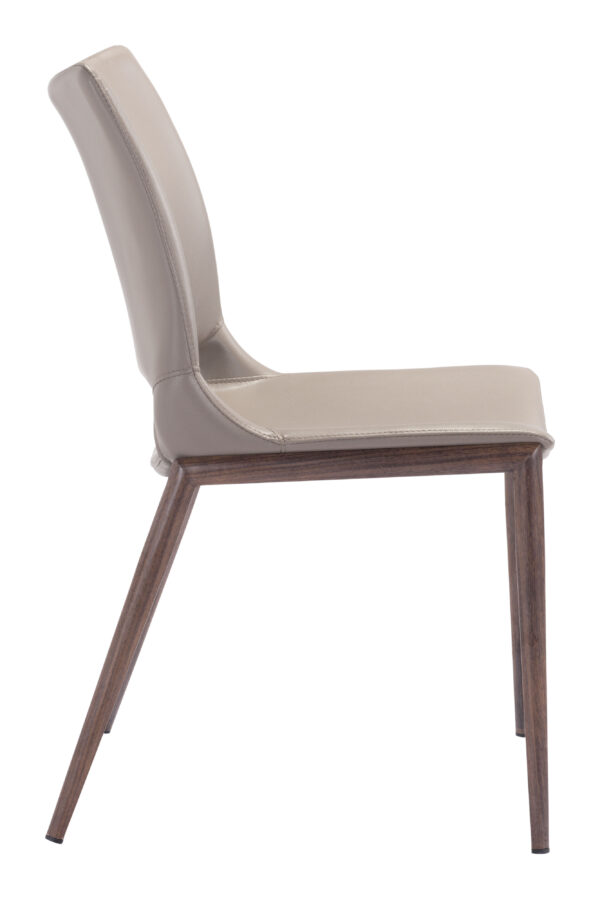 Ace Dining Chair Brown & Walnut 101282 (set of 2) - Image 8