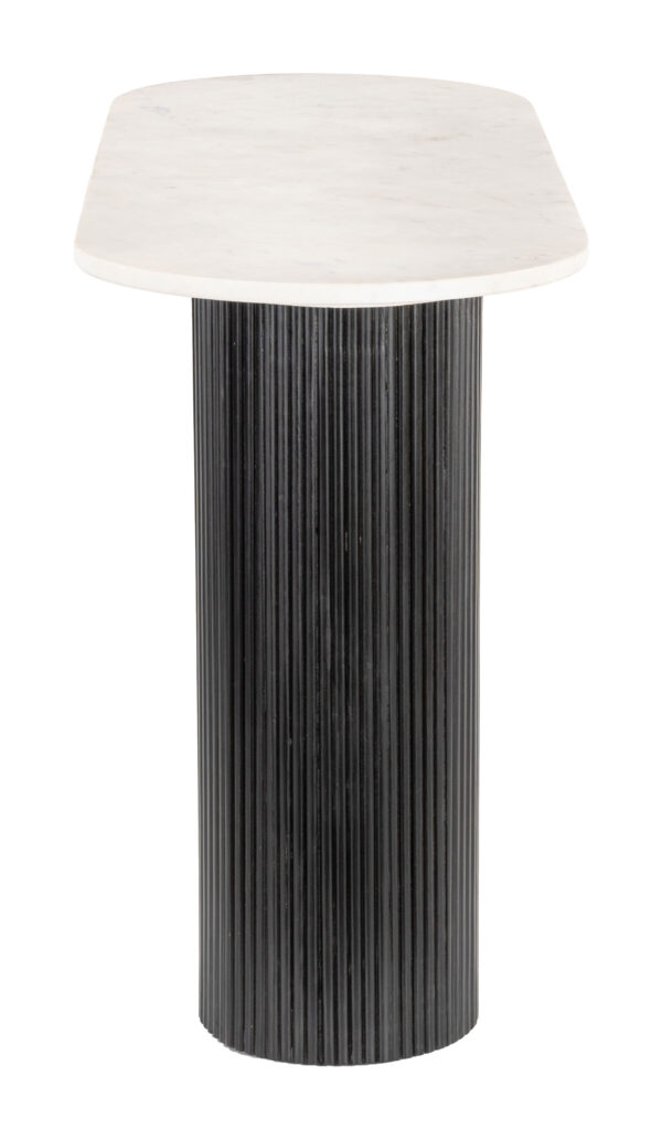 Izola Console Table White & Black 110230 - Image 5