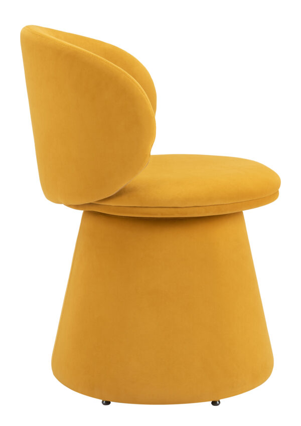 Oblic Swivel Dining Chair Orange 110203 - Image 6