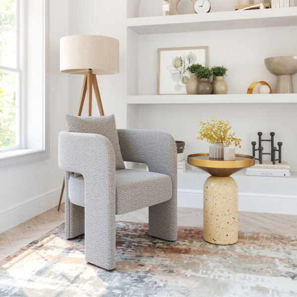 Melilla Dining Chair Misty Gray 109990 - Image 6