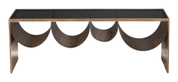 Reed Coffee Table Brass & Black 109842 - Image 5
