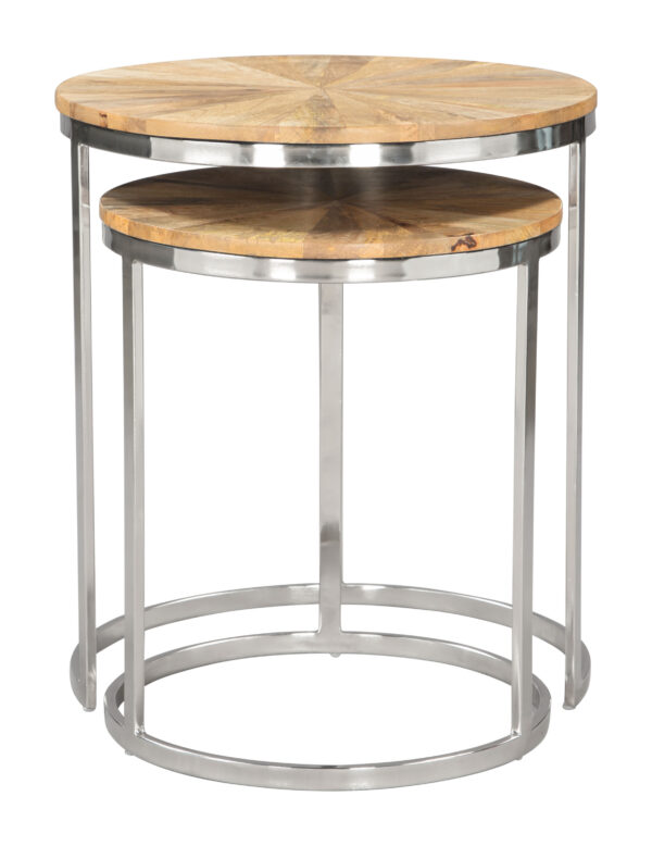 Bari Nesting Table Set Natural 109776 - Image 5