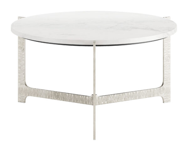 Barmas Coffee Table White & Silver 110255 - Image 6