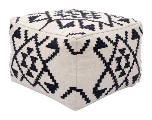 Lizardo Ottoman Beige & Black 109821 - Image 5