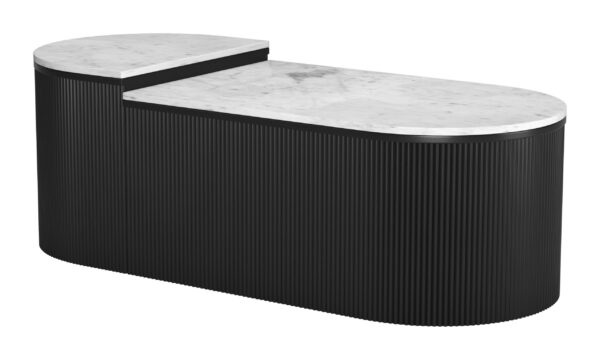 Ormara Coffee Table Set White & Black 109920 - Image 5
