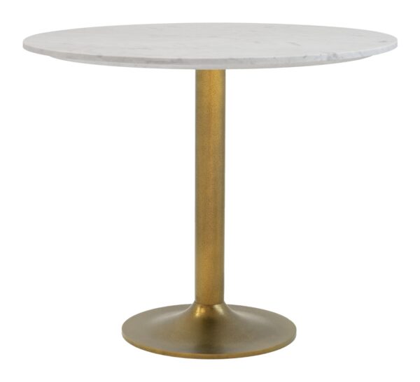 Fullerton Dining Table White & Gold 101842 - Image 5