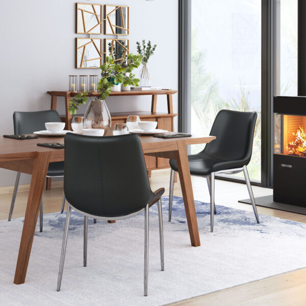 Magnus Dining Chair Stainless Steel (set of 2) - Image 5