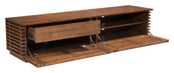 Linea Wide Entertainment Stand Walnut 110881 - Image 6