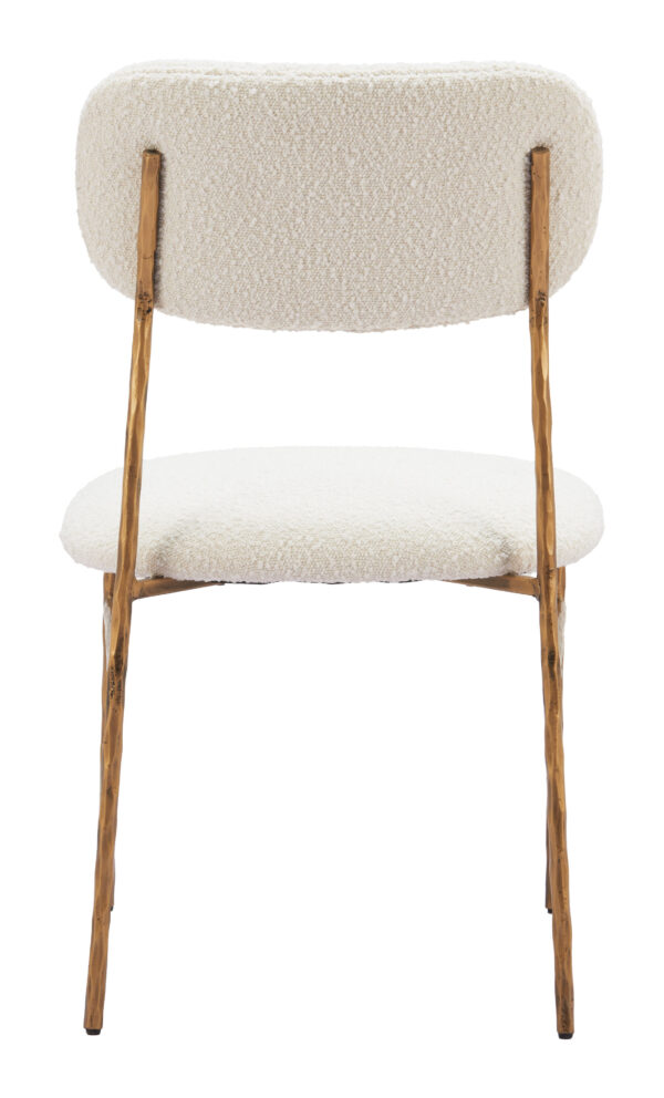Sydhavnen Dining Chair Cream & Gold 110276 - Image 7