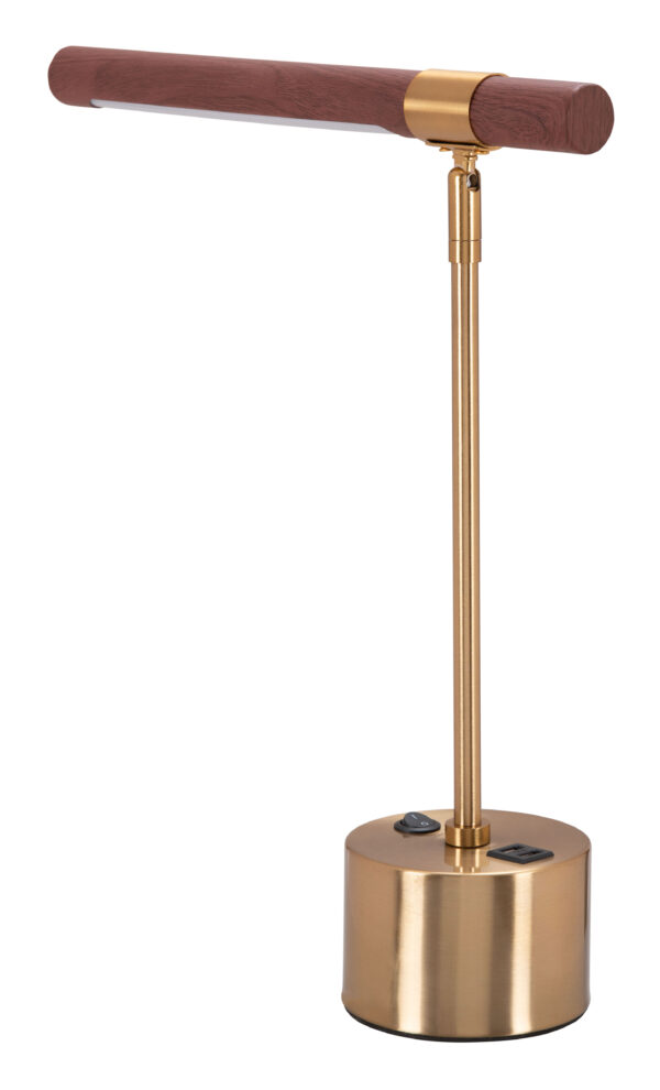 Kippy Table Lamp Brown & Brass 56139 - Image 6