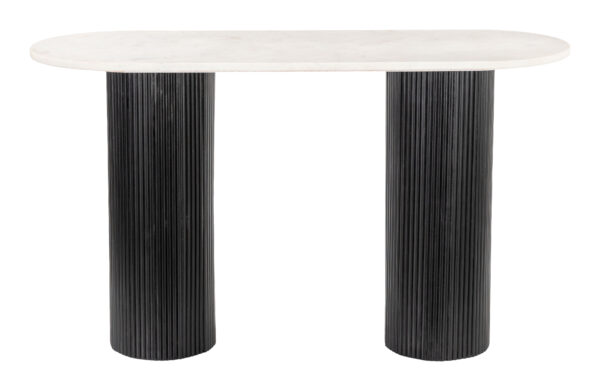 Izola Console Table White & Black 110230 - Image 6