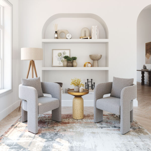 Melilla Dining Chair Misty Gray 109990 - Image 7