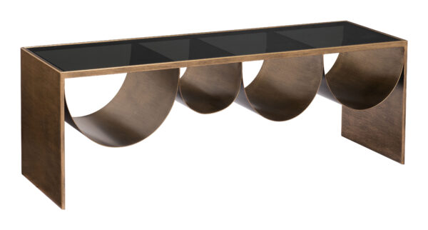 Reed Coffee Table Brass & Black 109842 - Image 6