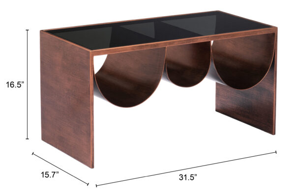 Aveiro Coffee Table Copper & Black 109841 - Image 6