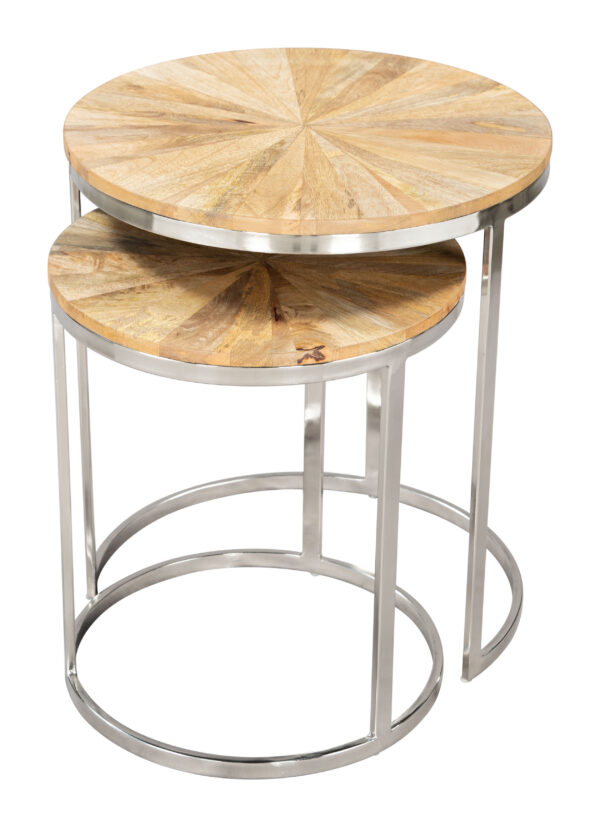 Bari Nesting Table Set Natural 109776 - Image 6