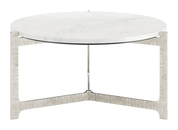 Barmas Coffee Table White & Silver 110255 - Image 7