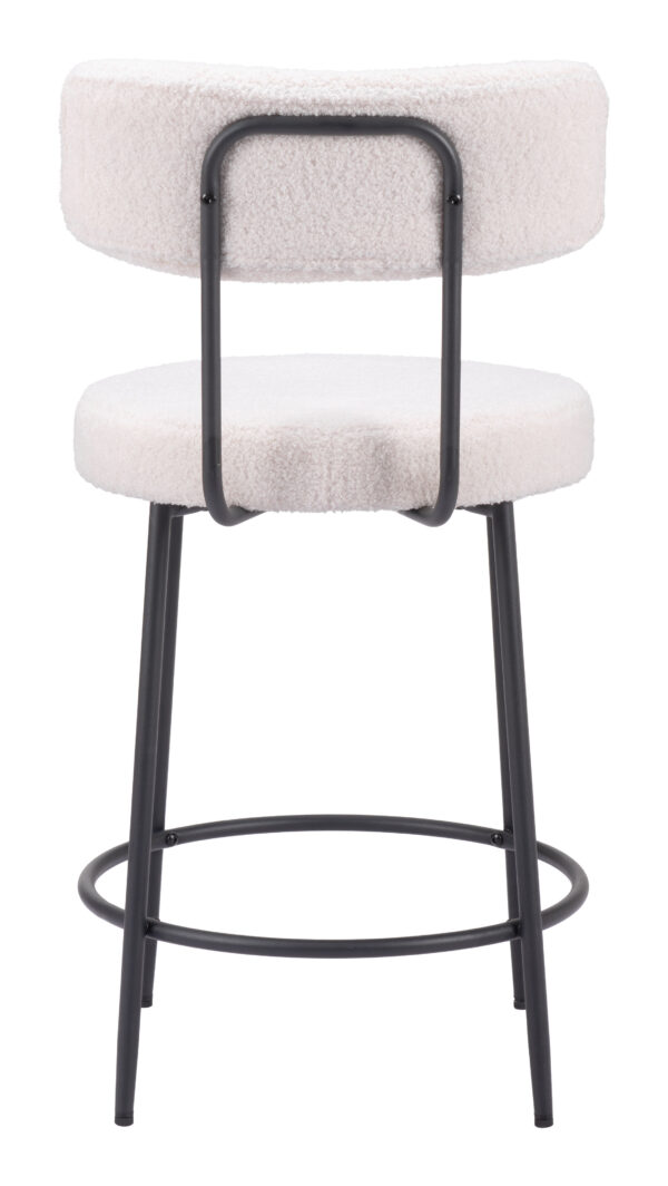 Blanca Counter Stool Ivory 109739 (set of 2) - Image 6