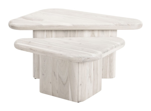 Navidic Coffee Table Set Whitewashed 109872 - Image 6