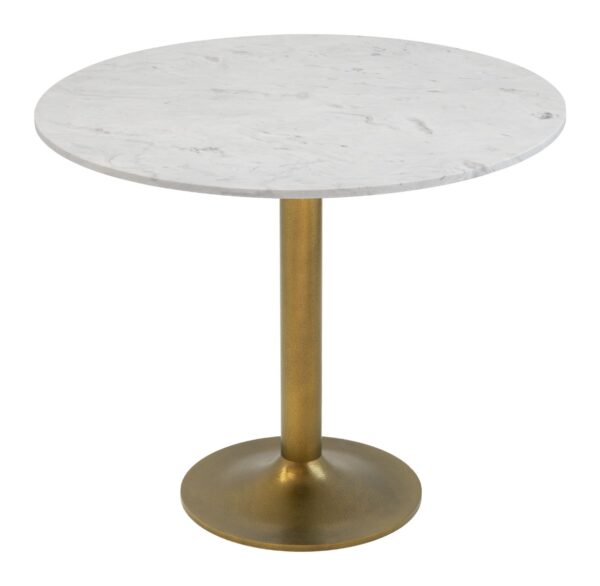 Fullerton Dining Table White & Gold 101842 - Image 6