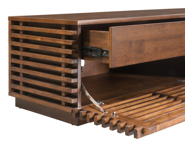 Linea Wide Entertainment Stand Walnut 110881 - Image 7