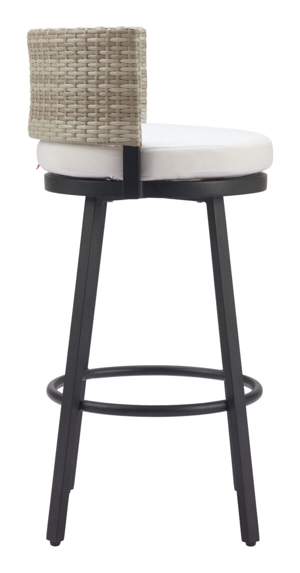 Midnight Wave Barstool White 704027 - Image 9