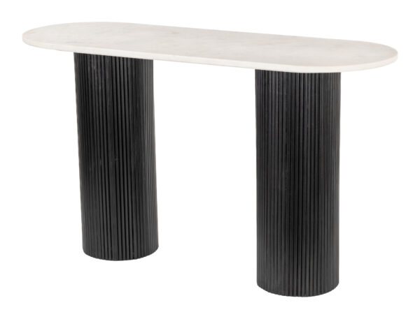 Izola Console Table White & Black 110230 - Image 7