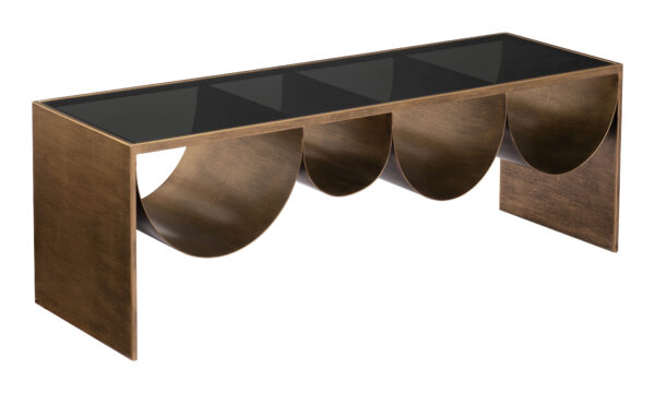 Reed Coffee Table Brass & Black 109842 - Image 7