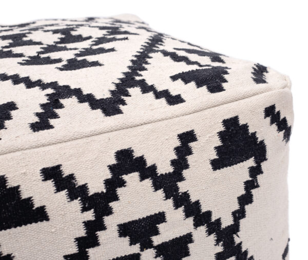 Lizardo Ottoman Beige & Black 109821 - Image 7