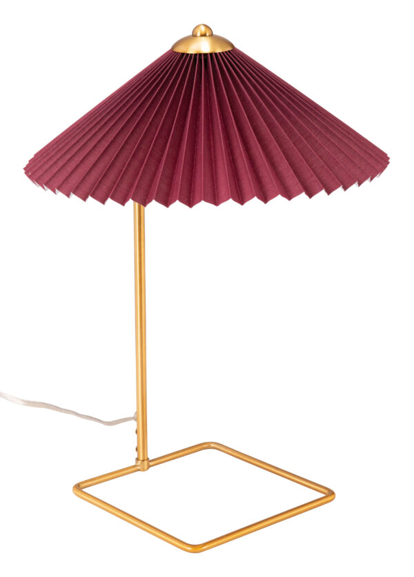 Charo Table Lamp Red & Gold 56137 - Image 7