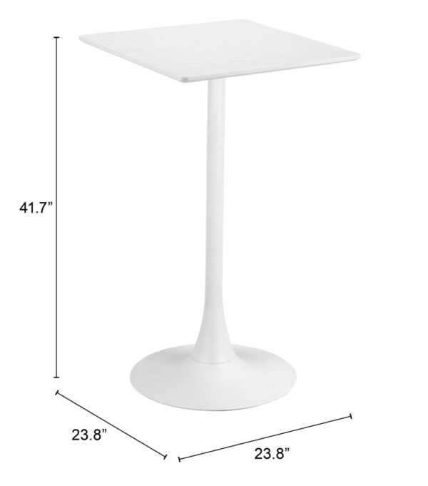 Valleta Bar Table White 109831 - Image 5