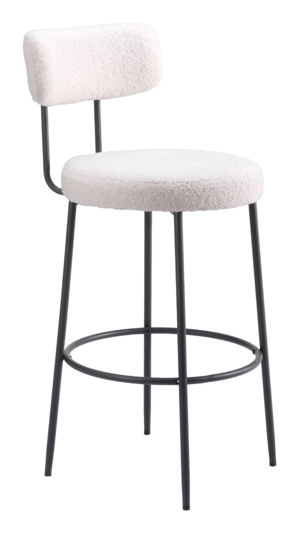 Blanca Barstool Ivory 109740 (set of 2) - Image 8