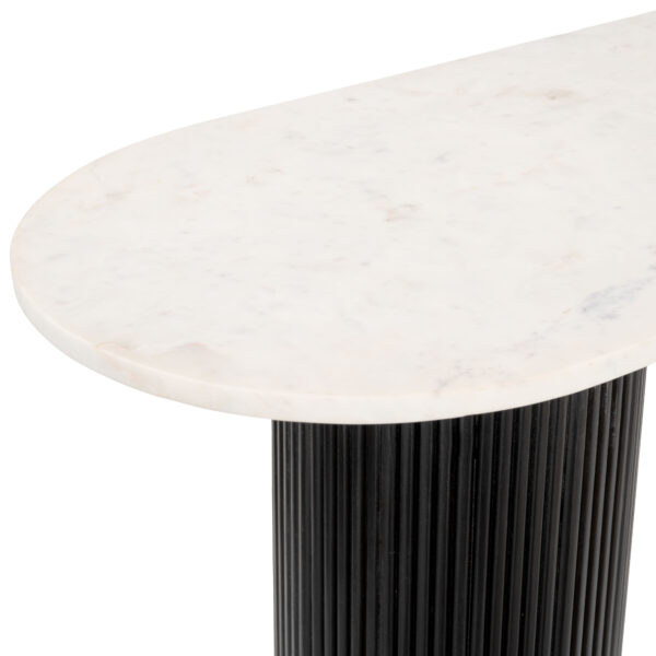 Izola Console Table White & Black 110230 - Image 8