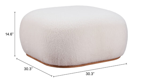 Azua Ottoman Cream 110084 - Image 8