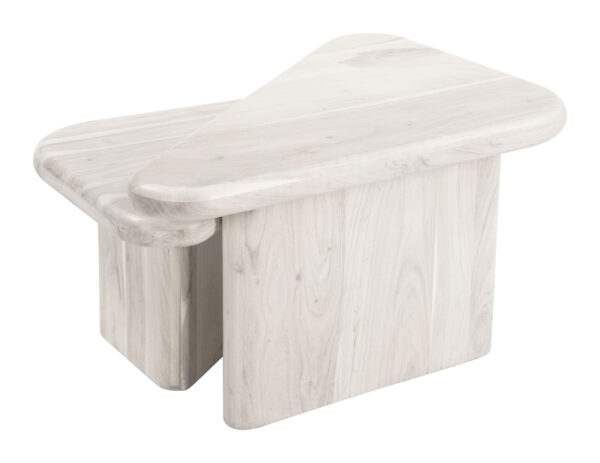 Navidic Coffee Table Set Whitewashed 109872 - Image 8