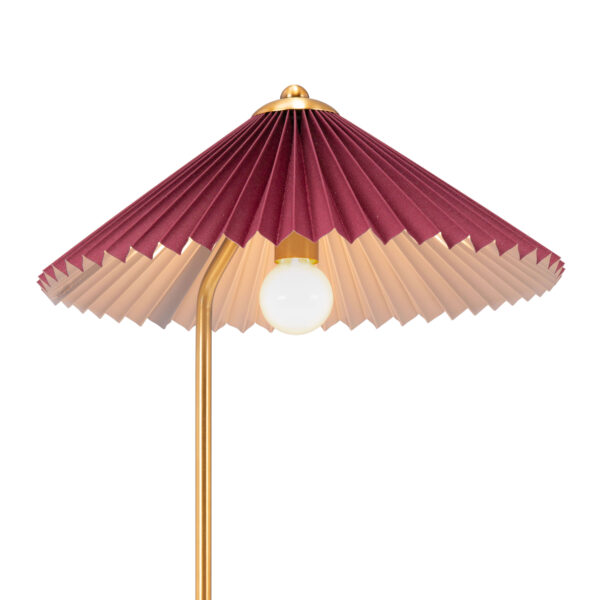Charo Table Lamp Red & Gold 56137 - Image 8