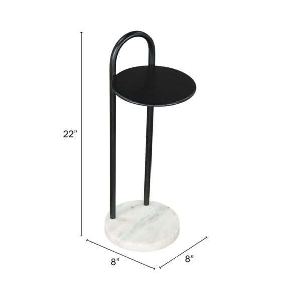 Christian Side Table Black & White 109356 - Image 9