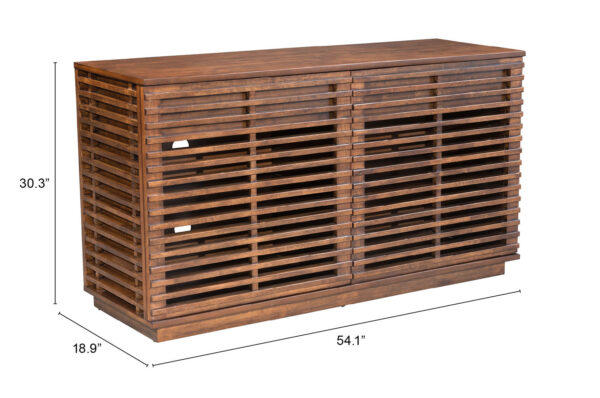 Linea Credenza Walnut 199051 - Image 9