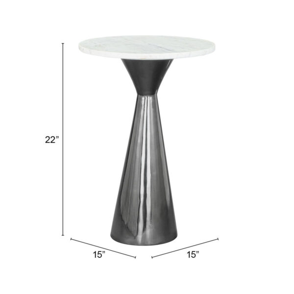 Tim Side Table White & Black 109363 - Image 9