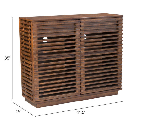 Linea Cabinet Walnut 199050 - Image 9