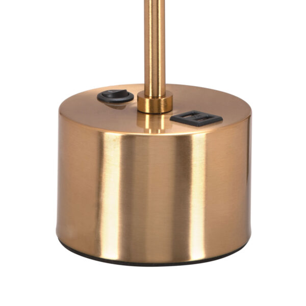 Kippy Table Lamp Brown & Brass 56139 - Image 9