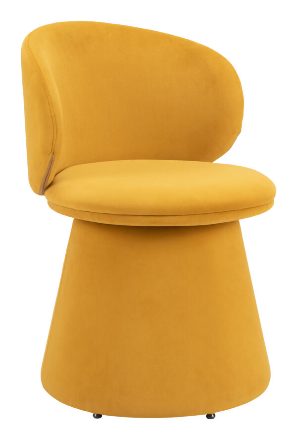 Oblic Swivel Dining Chair Orange 110203 - Image 9